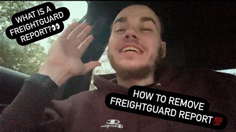 Removing a freightguard report through a lawyer r. . How to remove a freightguard report